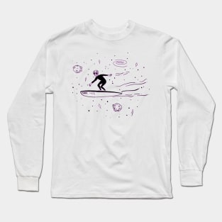 Surfer Conspiracy Extraterrestrial Ufo Alien Lover Alien Long Sleeve T-Shirt